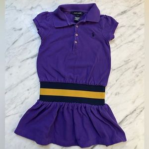 Ralph Lauren Collared Purple Dress